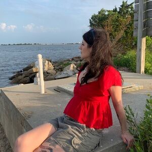 Hollister Red Women's crop top